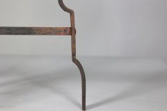C. R. Ashbee for the Guild of Handicraft, attributed. An Early Pair of Hand Wrought Iron & Copper Fire Dogs - Thumbnail 17