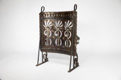 Liberty & Co., An Arts & Crafts Wrought Iron & Copper Pierced Floral Firescreen - Thumbnail 7