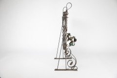 Liberty & Co., An Arts & Crafts Wrought Iron & Copper Pierced Floral Firescreen - Thumbnail 4