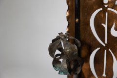 Liberty & Co., An Arts & Crafts Wrought Iron & Copper Pierced Floral Firescreen - Thumbnail 15