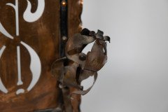 Liberty & Co., An Arts & Crafts Wrought Iron & Copper Pierced Floral Firescreen - Thumbnail 17