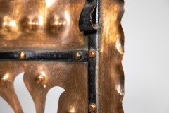 Liberty & Co., An Arts & Crafts Wrought Iron & Copper Pierced Floral Firescreen - Thumbnail 19