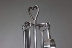 Thornton & Downer ( attributed. ). A Set of Four Arts & Crafts Cotswold School Hand Made Steel Fire Tools - Thumbnail 10