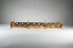 W. A. S. Benson & Heywood Sumner. A Rare Arts & Crafts Brass & Copper Fire Fender - Thumbnail 2