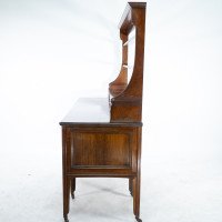 Morris & Co., attributed. A Subtle Anglo-Japanese Walnut Sideboard Dresser - Thumbnail 4