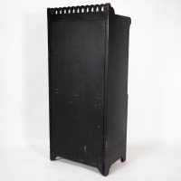 Collinson & Walton. An Aesthetic Movement Burr Walnut & Ebonized Music Cabinet - Thumbnail 19