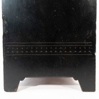 Collinson & Walton. An Aesthetic Movement Burr Walnut & Ebonized Music Cabinet - Thumbnail 15