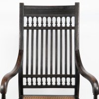 E. W. Godwin for William Watt. An Aesthetic Movement Tall Back Ebonized Armchair - Thumbnail 8