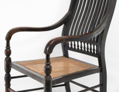 E. W. Godwin for William Watt. An Aesthetic Movement Tall Back Ebonized Armchair - Thumbnail 14