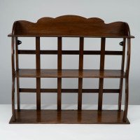 W. R. Lethaby. A Cotswold School Arts & Crafts Walnut Waterfall Wall Shelf - Thumbnail 2