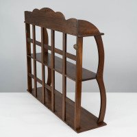 W. R. Lethaby. A Cotswold School Arts & Crafts Walnut Waterfall Wall Shelf - Thumbnail 5