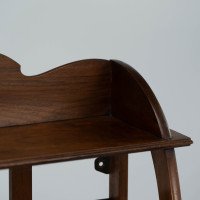 W. R. Lethaby. A Cotswold School Arts & Crafts Walnut Waterfall Wall Shelf - Thumbnail 6