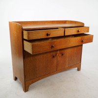 Ambrose Heal – Arts and Crafts Oak Cottage Sideboard or Dresser - Thumbnail 4