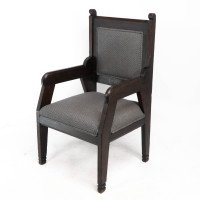 Dr Christopher Dresser In the Style of – Aesthetic Movement Ebonised Armchair - Thumbnail 3