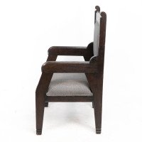 Dr Christopher Dresser In the Style of – Aesthetic Movement Ebonised Armchair - Thumbnail 5