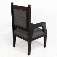 Dr Christopher Dresser In the Style of – Aesthetic Movement Ebonised Armchair - Thumbnail 15