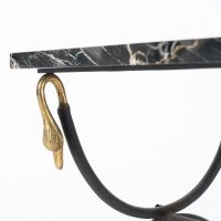 Maison Jansen. A Black Marble Top with Gold & Silver Veins Coffee Table - Thumbnail 11