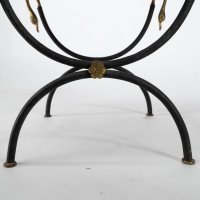 Maison Jansen. A Black Marble Top with Gold & Silver Veins Coffee Table - Thumbnail 12