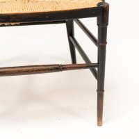 James Plucknett, attributed. Probably for Collier & Plucknett. An Exaggerated High Back Anglo-Japanese Ebonized Armchair - Thumbnail 17