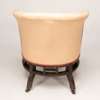 E. W. Godwin, attributed. An Anglo-Japanese White Circular Armchair with Fan Shaped Arms - Thumbnail 16