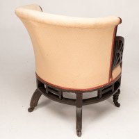 E. W. Godwin, attributed. An Anglo-Japanese White Circular Armchair with Fan Shaped Arms - Thumbnail 15