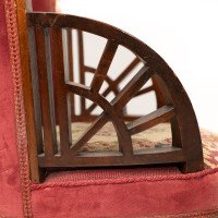 E. W. Godwin, attributed. An Anglo-Japanese Circular Armchair with Fan Shaped Arms - Thumbnail 10
