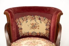 E. W. Godwin, attributed. An Anglo-Japanese Circular Armchair with Fan Shaped Arms - Thumbnail 9