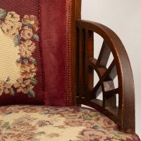 E. W. Godwin, attributed. An Anglo-Japanese Circular Armchair with Fan Shaped Arms - Thumbnail 13