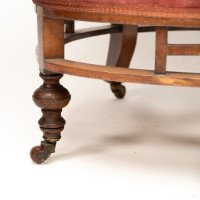 E. W. Godwin, attributed. An Anglo-Japanese Circular Armchair with Fan Shaped Arms - Thumbnail 16