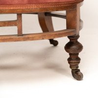 E. W. Godwin, attributed. An Anglo-Japanese Circular Armchair with Fan Shaped Arms - Thumbnail 17
