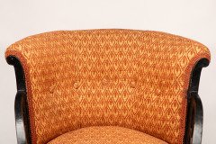 E. W. Godwin, attributed. An Anglo-Japanese Circular Armchair with Fan Shaped Arms #3 - Thumbnail 8