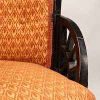 E. W. Godwin, attributed. An Anglo-Japanese Circular Armchair with Fan Shaped Arms #3 - Thumbnail 14