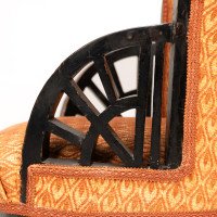 E. W. Godwin, attributed. An Anglo-Japanese Circular Armchair with Fan Shaped Arms #3 - Thumbnail 15