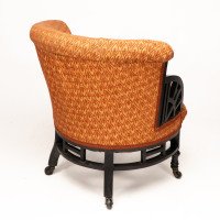 E. W. Godwin, attributed. An Anglo-Japanese Circular Armchair with Fan Shaped Arms #3 - Thumbnail 18