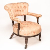Bruce Talbert for Gillow and Co. – Aesthetic Movement Rosewood Armchair - Thumbnail 1