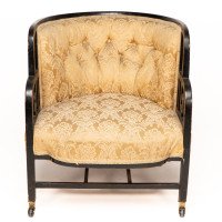 E. W. Godwin, attributed. An Anglo-Japanese Ebonized Walnut Lounge Chair - Thumbnail 2