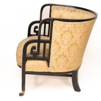 E. W. Godwin, attributed. An Anglo-Japanese Ebonized Walnut Lounge Chair - Thumbnail 4