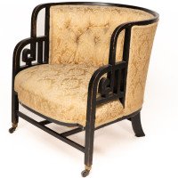 E. W. Godwin, attributed. An Anglo-Japanese Ebonized Walnut Lounge Chair - Thumbnail 3