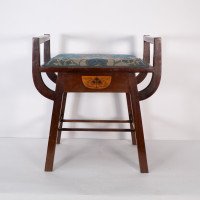G. M. Ellwood for J. S. Henry. An Arts & Crafts 'A' Framed Piano or Dressing Table Stool - Thumbnail 5