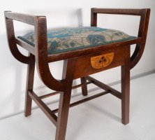 G. M. Ellwood for J. S. Henry. An Arts & Crafts 'A' Framed Piano or Dressing Table Stool - Thumbnail 6