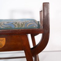 G. M. Ellwood for J. S. Henry. An Arts & Crafts 'A' Framed Piano or Dressing Table Stool - Thumbnail 7