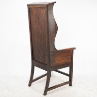 Heals of London, Attributed – Tall Arts & Crafts Oak Wing Back Armchair - Thumbnail 15