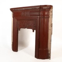 Rare Thomas Elsley Fireplace with Stylized Floral Details to the Centre - Thumbnail 3