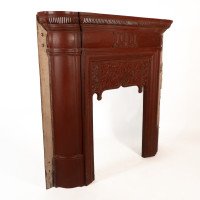 Rare Thomas Elsley Fireplace with Stylized Floral Details to the Centre - Thumbnail 2