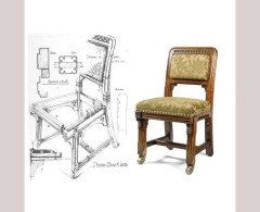 Bruce Talbert for Gillow and Co. – Gothic Revival Armchairs in Blue Upholstery - Thumbnail 20