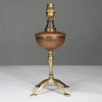 W. A. S. Benson – Arts and Crafts Four-Leg Table Lamp Converted to Electricity - Thumbnail 2