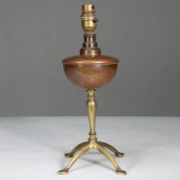 W. A. S. Benson – Arts and Crafts Four-Leg Table Lamp Converted to Electricity - Thumbnail 4