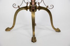 WAS Benson. An Arts & Crafts Copper and Brass Telescopic Standard Oil Lamp - Thumbnail 13