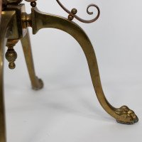WAS Benson. An Arts & Crafts Copper and Brass Telescopic Standard Oil Lamp - Thumbnail 15