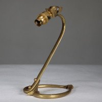 W. A. S. Benson Brass Table Lamp with Heart-Shaped Base - Thumbnail 4